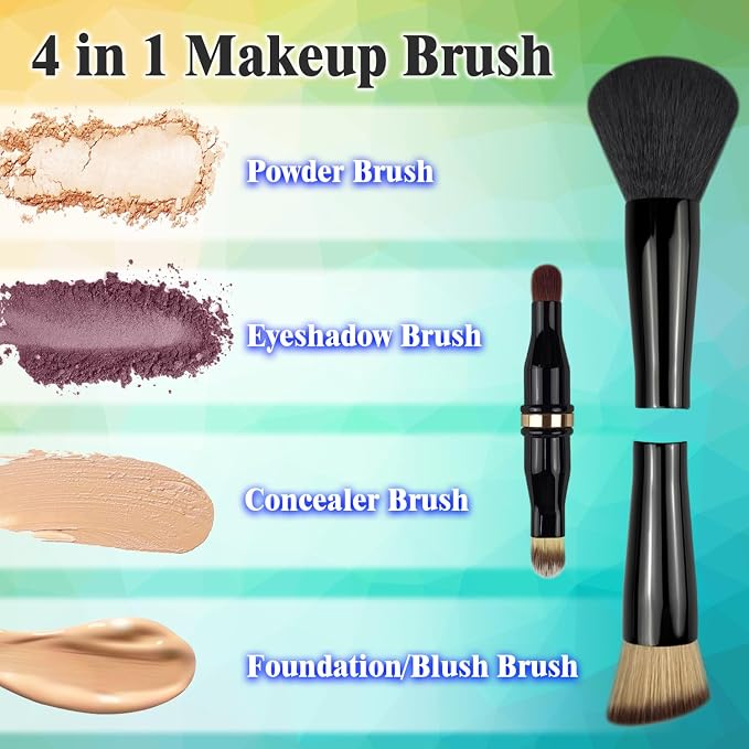 4 in 1 & lip brush set