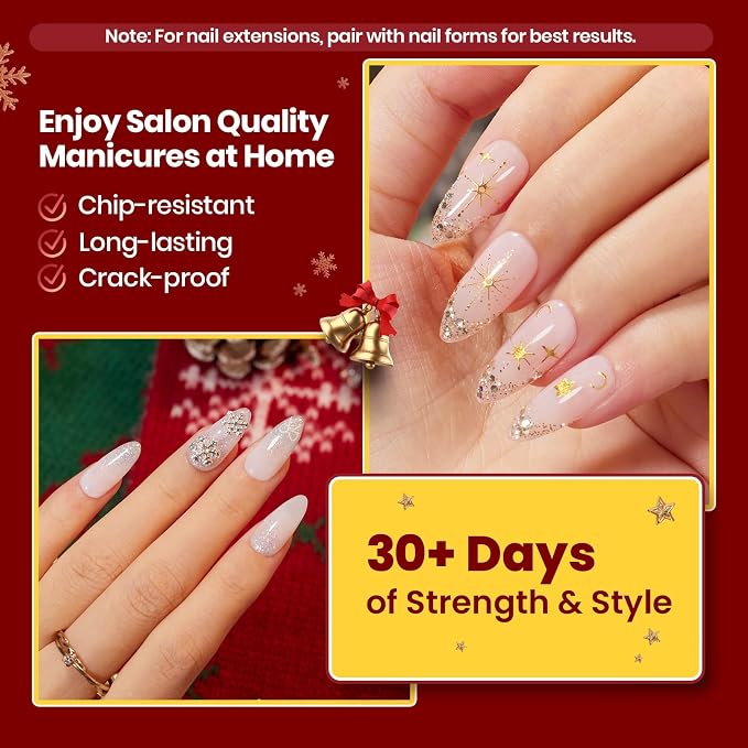 B5-HEMA Free|White Red Glitter