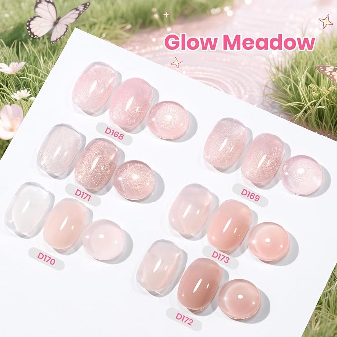 6 Colors Builder Gels with Nail Tips