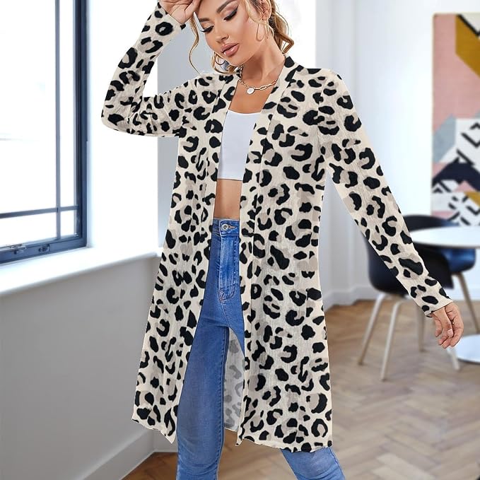 Gray Leopard Print