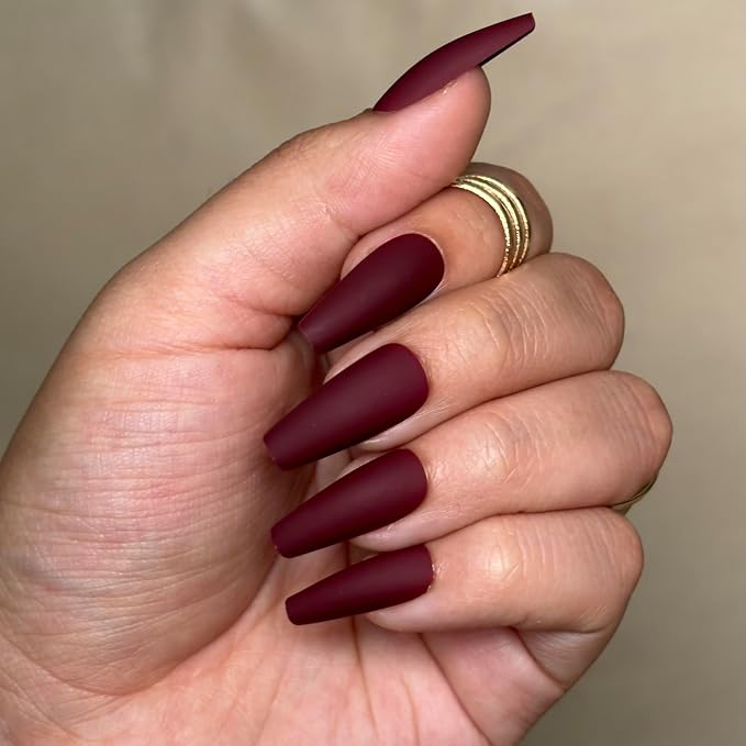 Burgundy Coffin