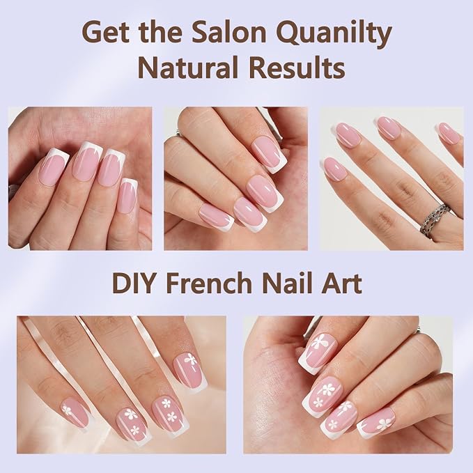 160PCS PINK SHORT FRENCH KIT