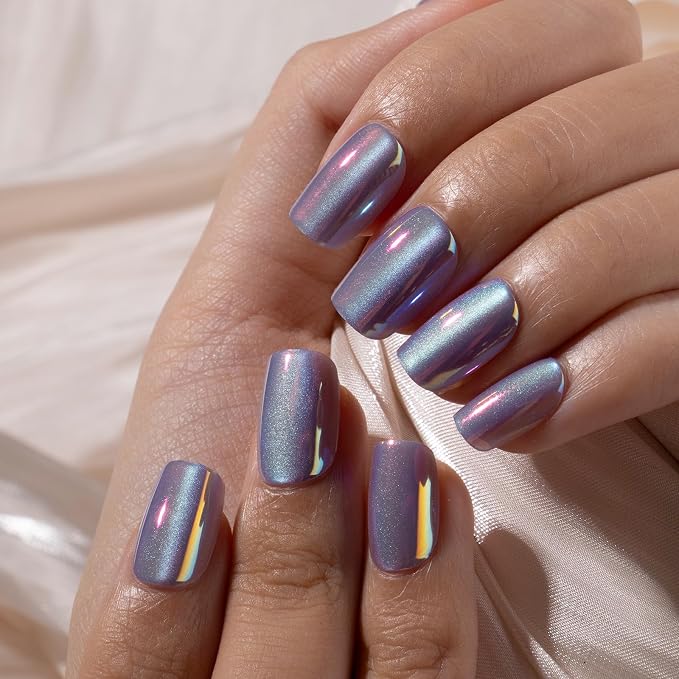 chrome cat eye nails