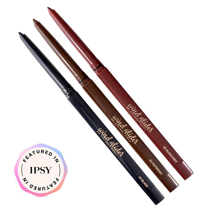 3 Gel Eyeliners (01 Black, 02 Espresso, 03 Burgundy)