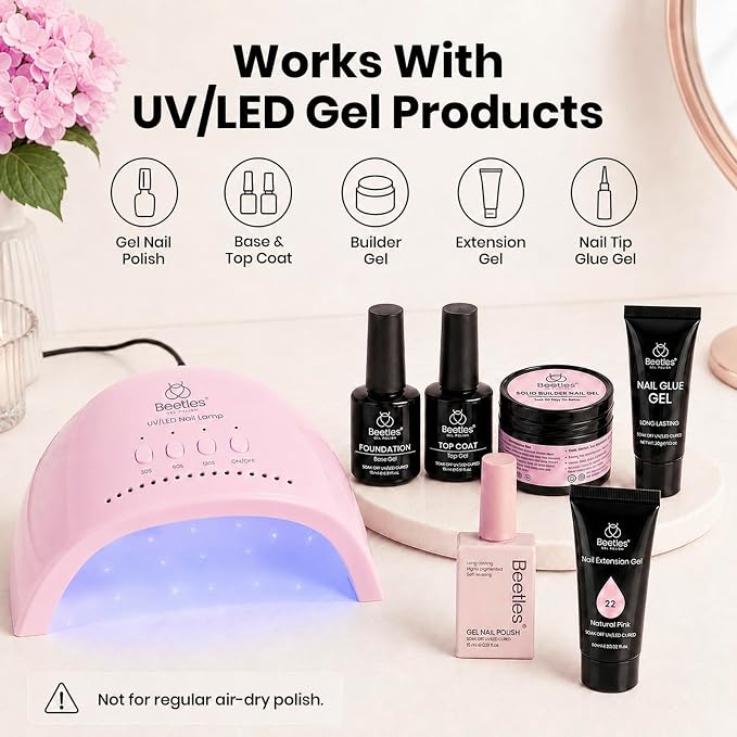 UV Nail Lamp for Hands & Feet Pink