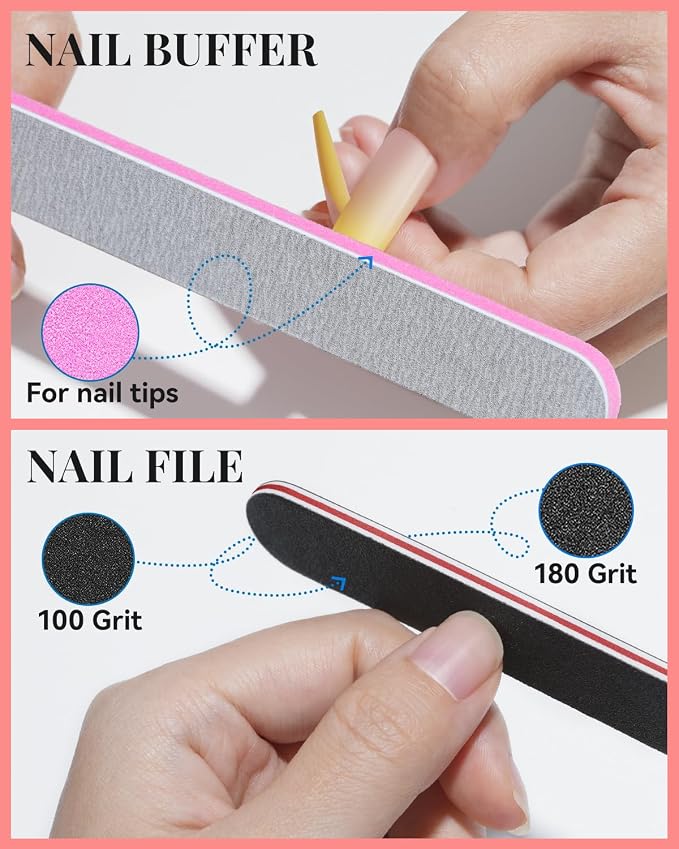 504PCS 3XL Square Nail Tips