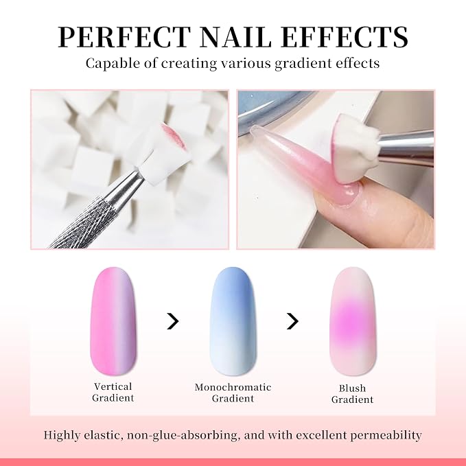 1inch/2CM Big Nail Sponges Set