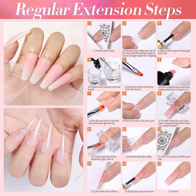 Poly Extension Gel Nail Kit