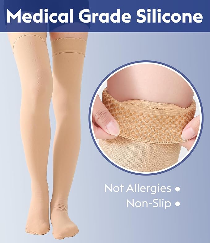 20-30mmhg Beige Closed Toe