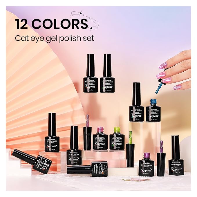 12 Colors Summer Cat Eye Gel