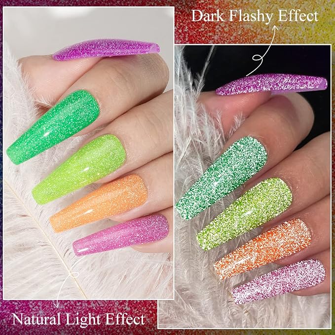 A-Neon Reflective Glitter Gel