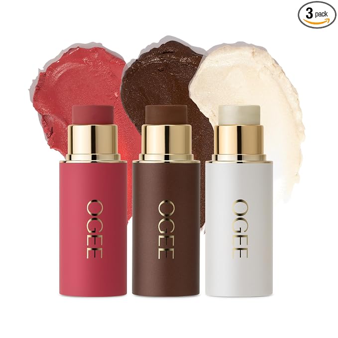 TRIO - CRYSTAL CONTOUR COLLECTION - COPPER, ROSE QUARTZ, OPAL