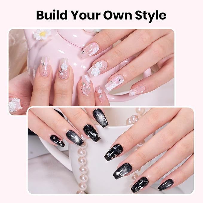 Nail Art Kit | 510pcs Nail Tips&10pcs Nail Brushes