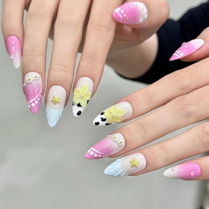 Handmade Almond Nails 36