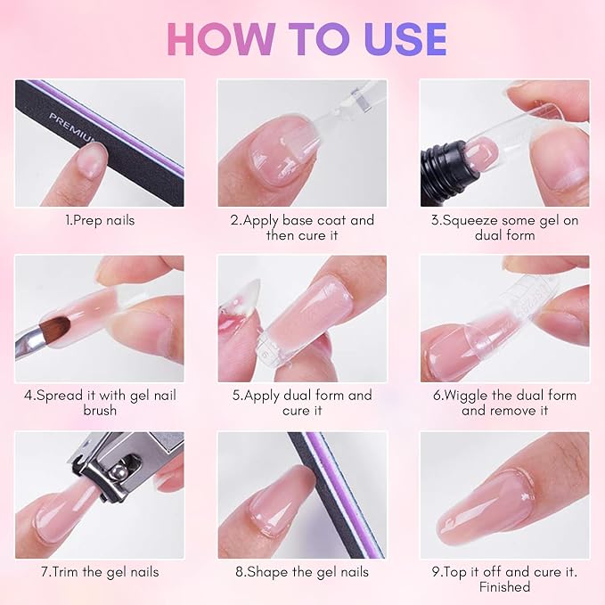 2 Colors Clear and Nude