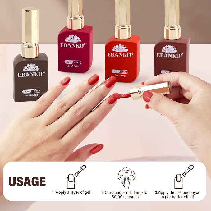 6 Colors, Dark Red White Black Brown