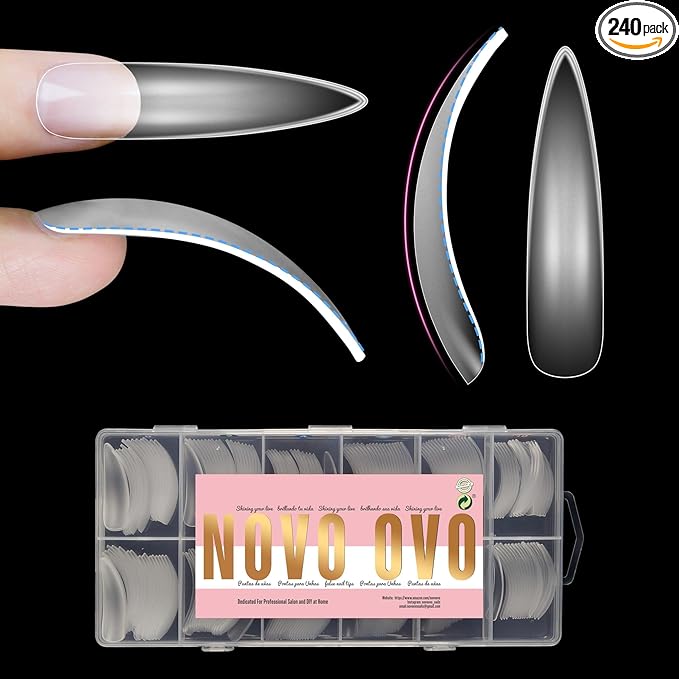 XXL Stiletto Almond Curved