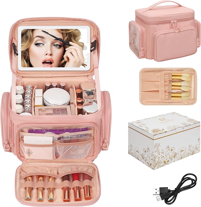 02-Pink with LED Mirror