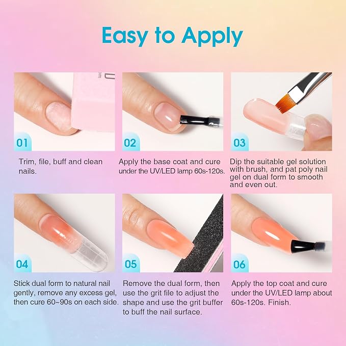20 Color Poly Nail Gel Kit-03