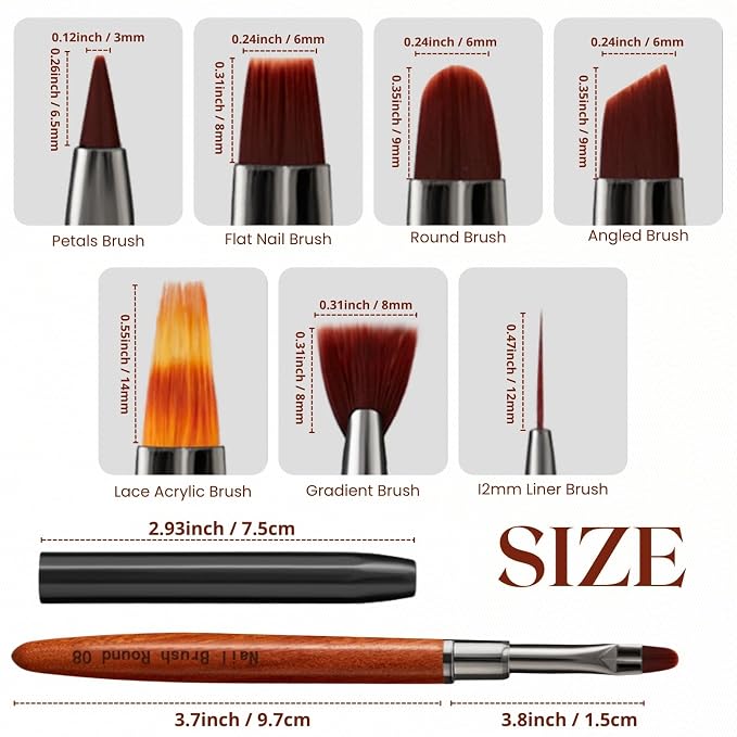 Round Nail Brush