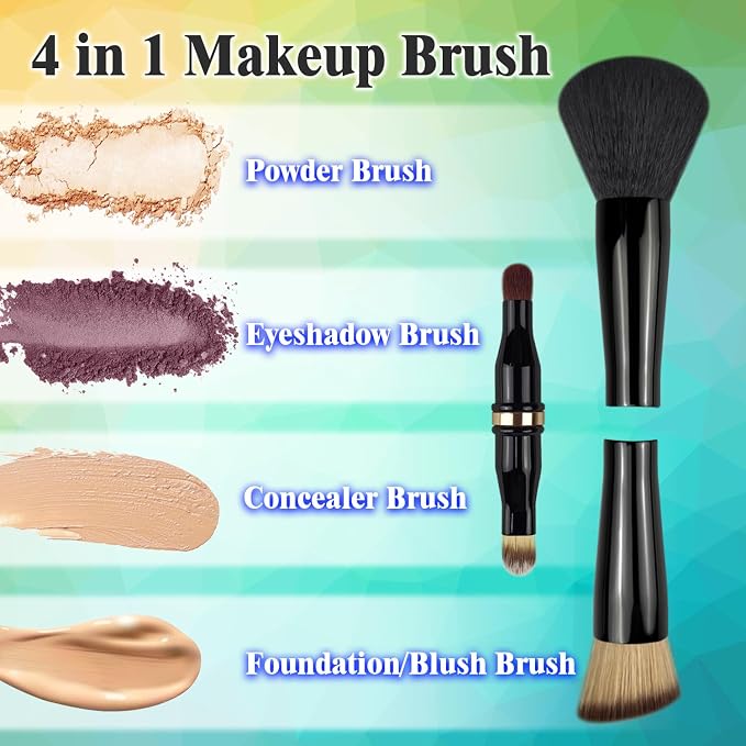 4 in 1 & eye makeup brush set