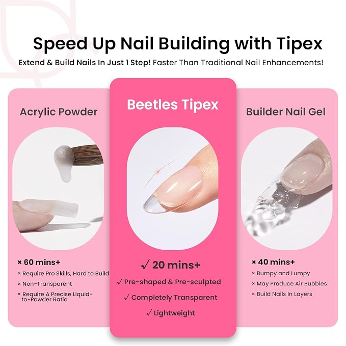 0J-Oval Short 224pcs (Tipex Nail Kit)