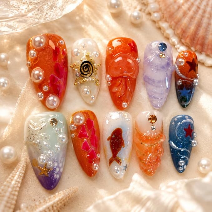 Mermaid Ocean Medium Almond