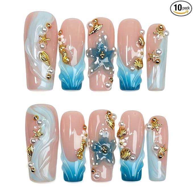 ocean embossed