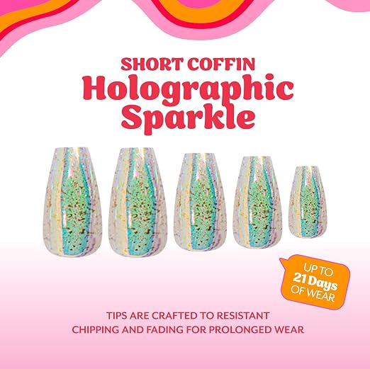 Holographic Sparkle Coffin