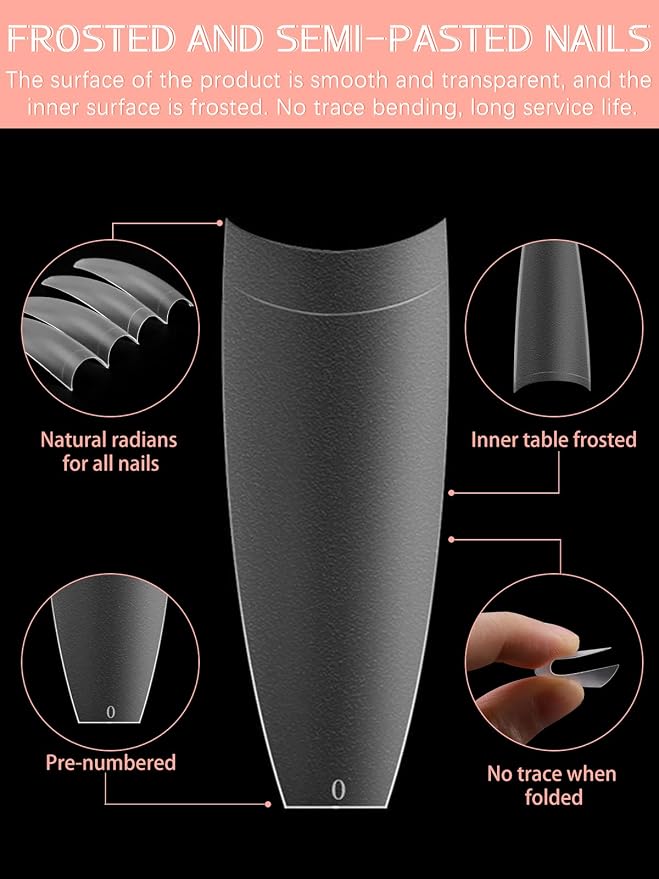 French tip Toe Nail Tips Black