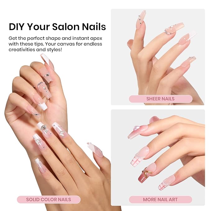 1 - Tipex Nails Only | Medium Coffin | 192