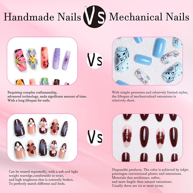 Handmade Almond Nails 27