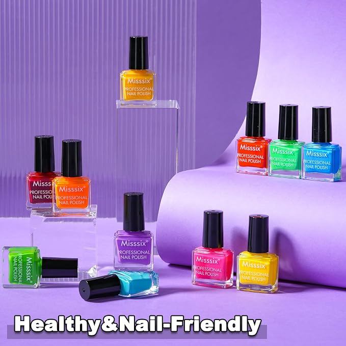 12 colors nail polish set