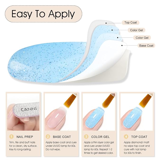 Fairy Silver Pink Blue Glitter Set-Gk