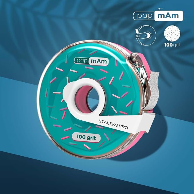Glueless Abrasive Tape (Papmam) in Plastic Case, 100 Grit