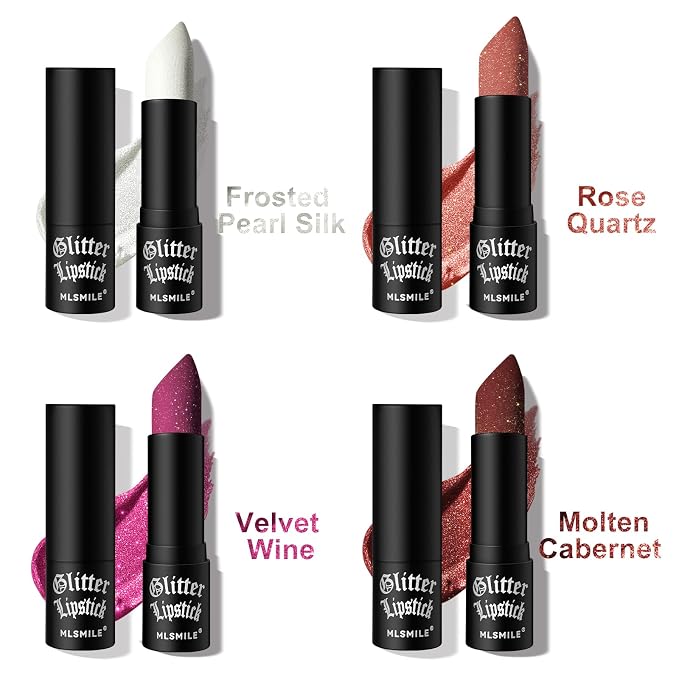 4 Pcs Shimmer Lipstick