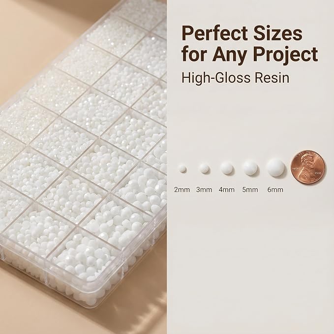Solid white 2-6mm