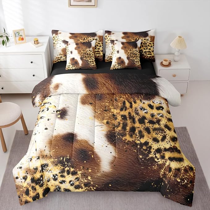 White,brown,black,gold