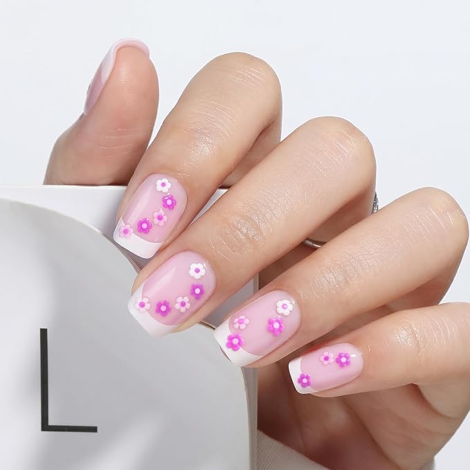 Hot Pink Daisy French