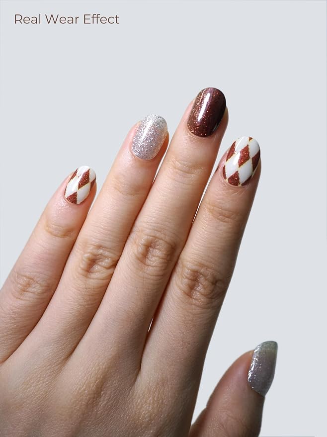 Brown Check Sparkle