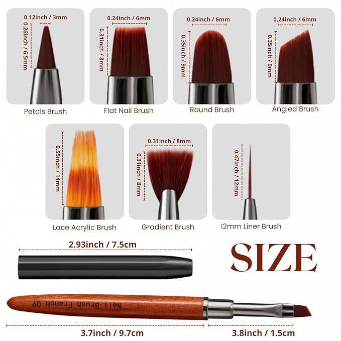 Angled French Tip Brush