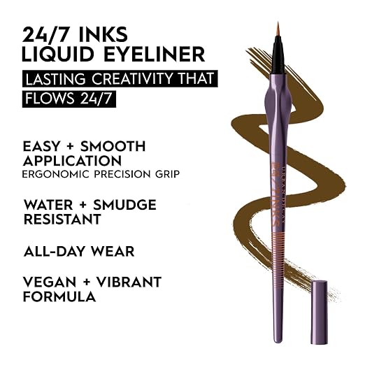 Whiskey - Matte Dark Brown, Brush Tip Eye Liner