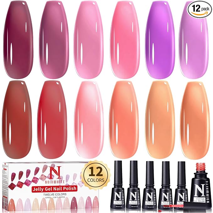 Jelly Gel Nail Polish Set-12 Colors-2