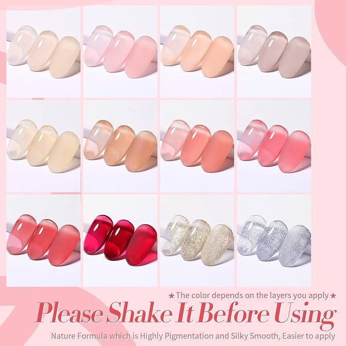 12Colors Starter Kit Jelly Pink