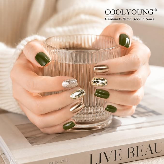 Olive Glitter Glam