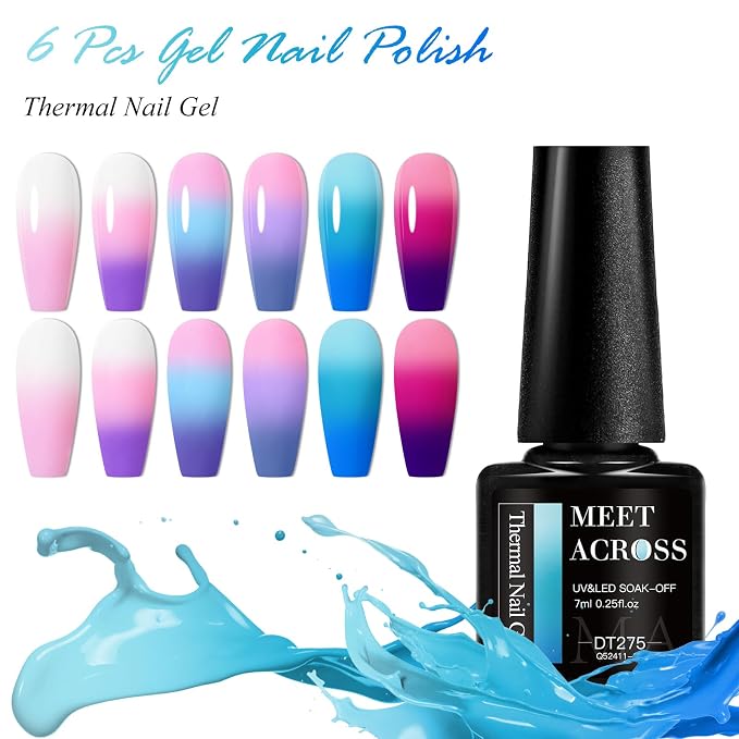 8Pcs Color Changing Gel