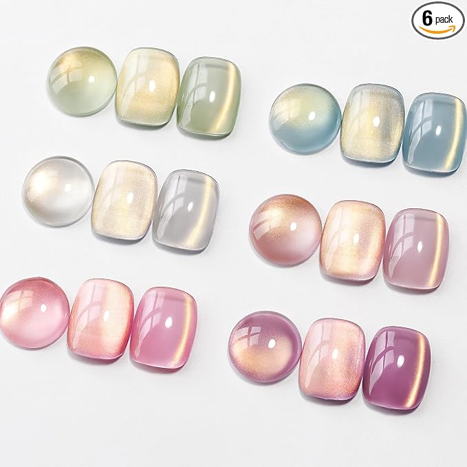 6 Colors Dawn Cat Eye Gel