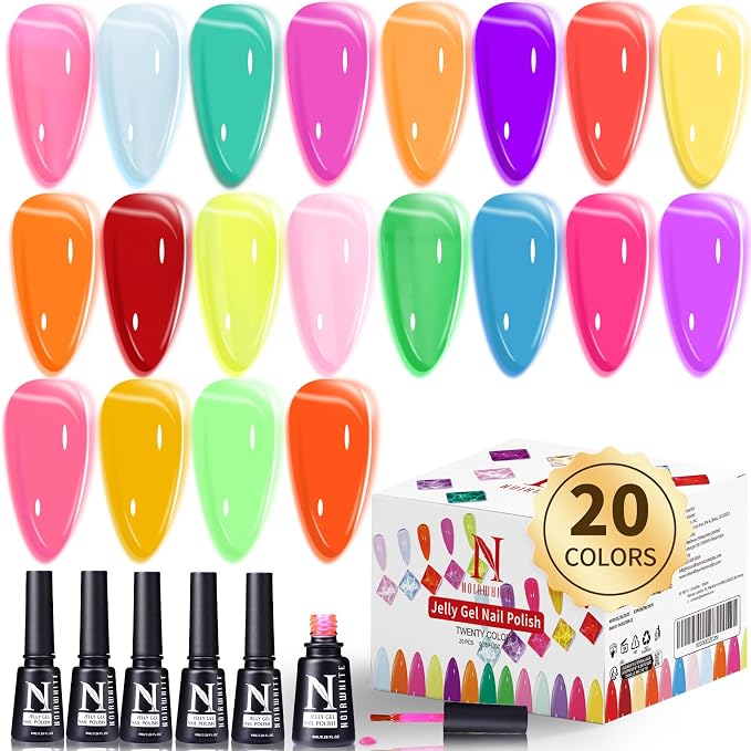 Jelly Gel Nail Polish Set-20 Colors
