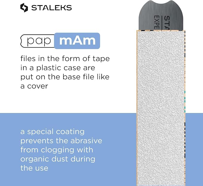 Glueless Abrasive Tape (Papmam) in Plastic Case, 100 Grit