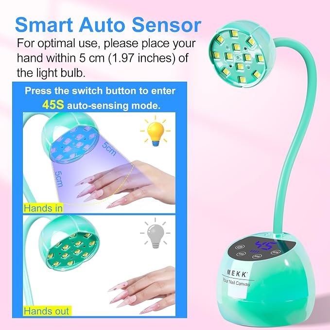 A-nail lamp-glazed blue